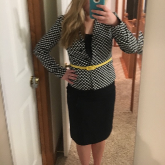 R & K Women’s Polka Dot Skirt Suit (Full Suit) - Picture 2 of 5